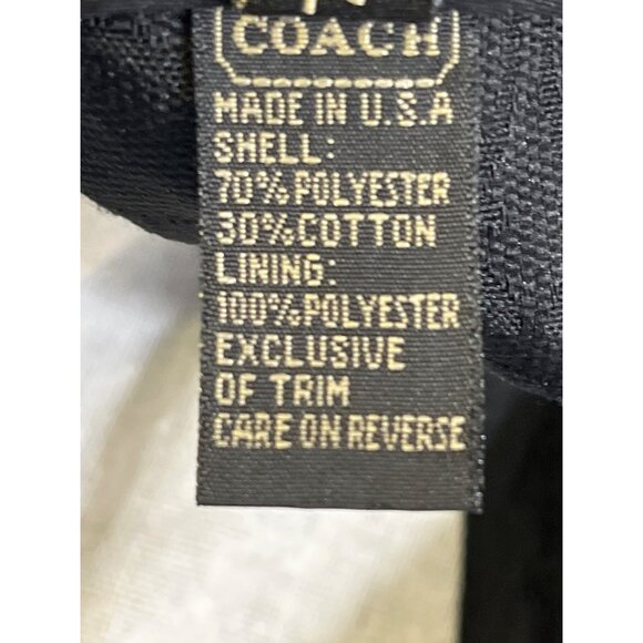 Coach Womens Black Logo Design Cap Size M Or L SKU 6520 main image 6